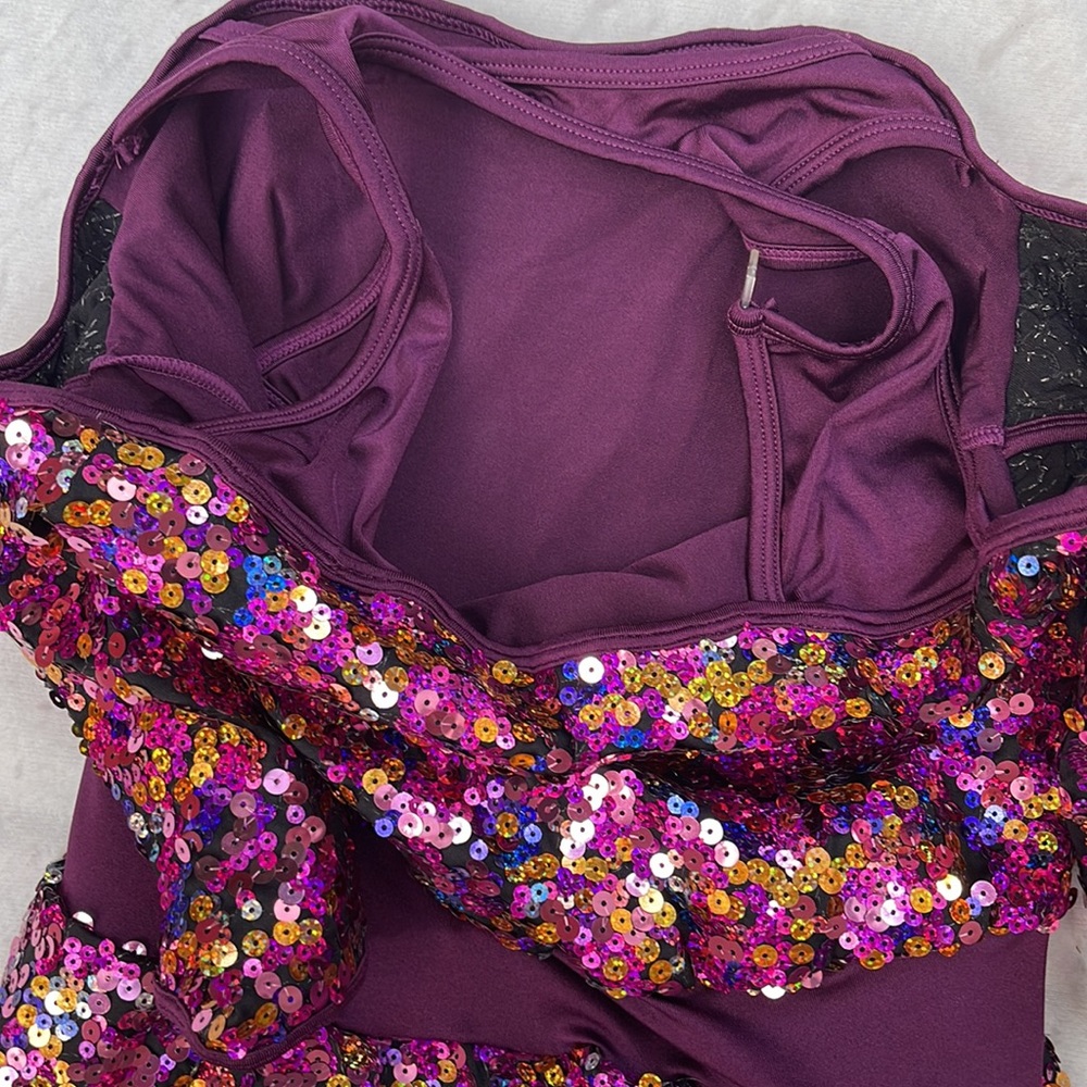 NWT Curtain call costumes sequence performance/dance dress and headband - Picture 11 of 16